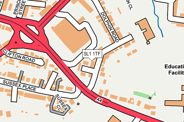 SL1 1TF map - OS OpenMap – Local (Ordnance Survey)