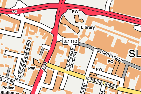 SL1 1TQ map - OS OpenMap – Local (Ordnance Survey)