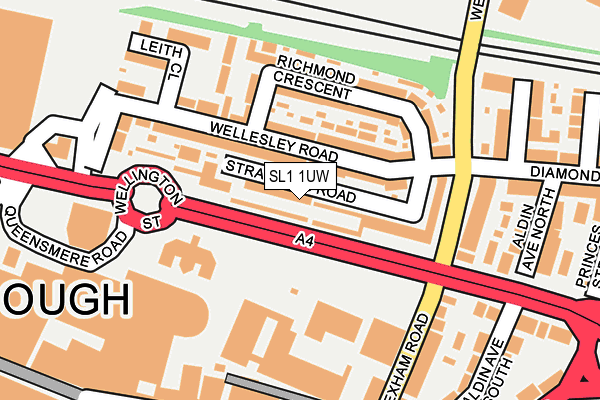 SL1 1UW map - OS OpenMap – Local (Ordnance Survey)