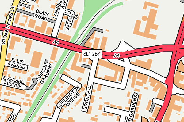 SL1 2BY map - OS OpenMap – Local (Ordnance Survey)