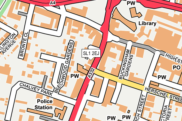 SL1 2EJ map - OS OpenMap – Local (Ordnance Survey)