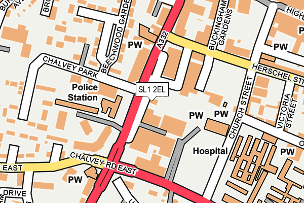 SL1 2EL map - OS OpenMap – Local (Ordnance Survey)