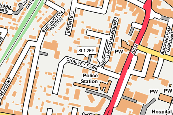 SL1 2EP map - OS OpenMap – Local (Ordnance Survey)