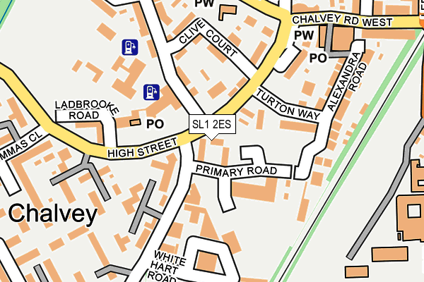 SL1 2ES map - OS OpenMap – Local (Ordnance Survey)