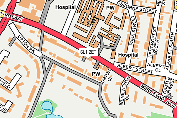 SL1 2ET map - OS OpenMap – Local (Ordnance Survey)