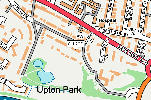 SL1 2GE map - OS OpenMap – Local (Ordnance Survey)