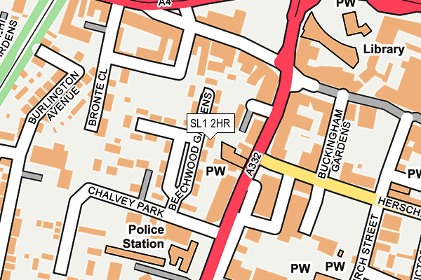 SL1 2HR map - OS OpenMap – Local (Ordnance Survey)