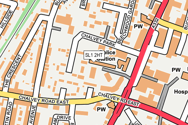 SL1 2HT map - OS OpenMap – Local (Ordnance Survey)