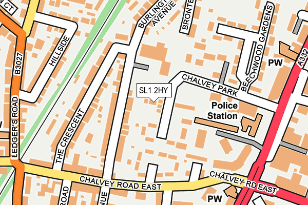 SL1 2HY map - OS OpenMap – Local (Ordnance Survey)