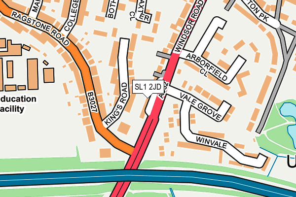 SL1 2JD map - OS OpenMap – Local (Ordnance Survey)