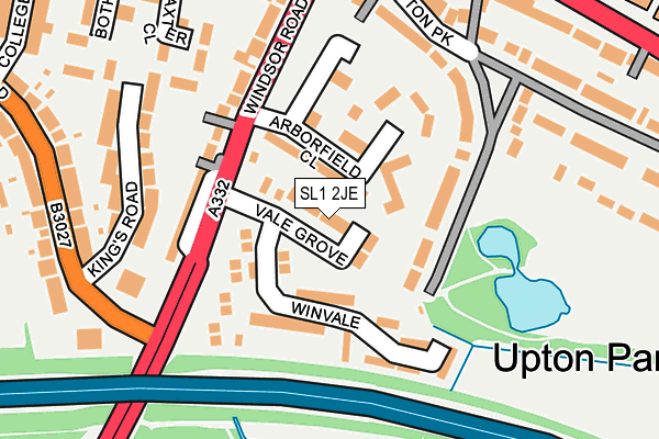 SL1 2JE map - OS OpenMap – Local (Ordnance Survey)