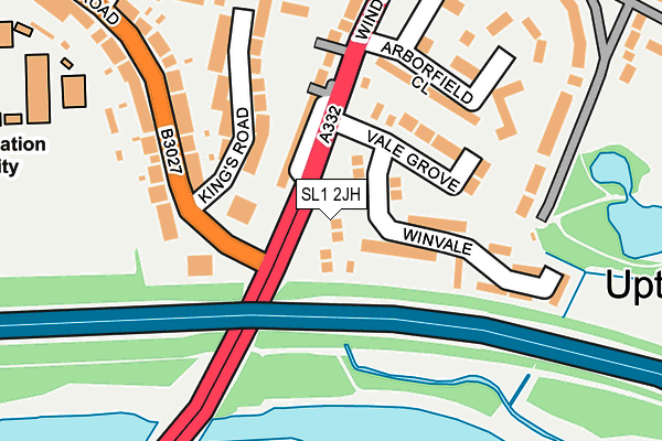 SL1 2JH map - OS OpenMap – Local (Ordnance Survey)