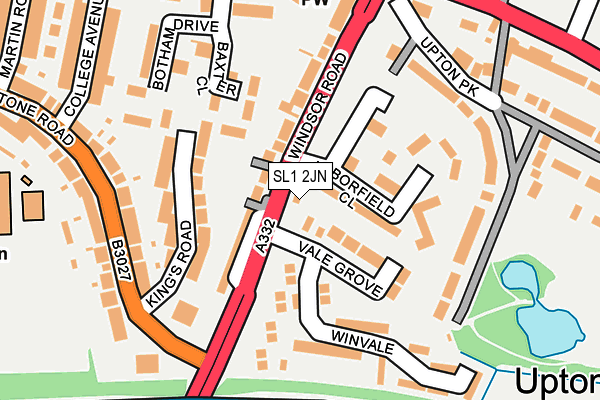 SL1 2JN map - OS OpenMap – Local (Ordnance Survey)