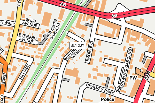 SL1 2JY map - OS OpenMap – Local (Ordnance Survey)