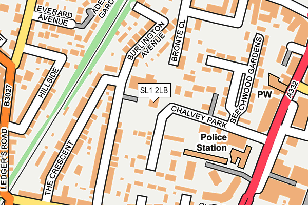 SL1 2LB map - OS OpenMap – Local (Ordnance Survey)
