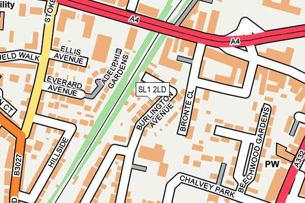 SL1 2LD map - OS OpenMap – Local (Ordnance Survey)