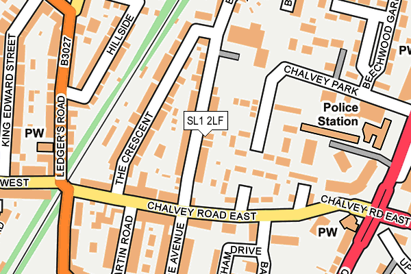 SL1 2LF map - OS OpenMap – Local (Ordnance Survey)