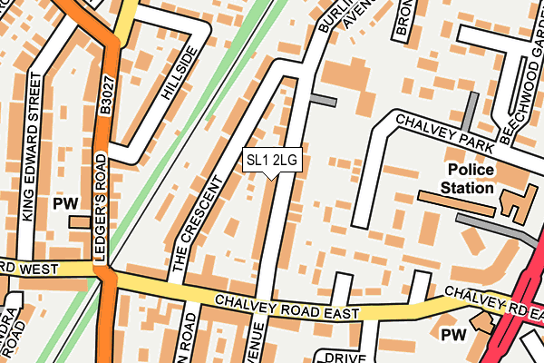 SL1 2LG map - OS OpenMap – Local (Ordnance Survey)