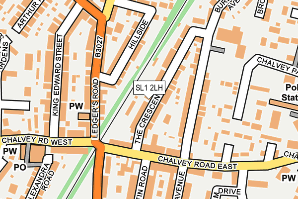 SL1 2LH map - OS OpenMap – Local (Ordnance Survey)