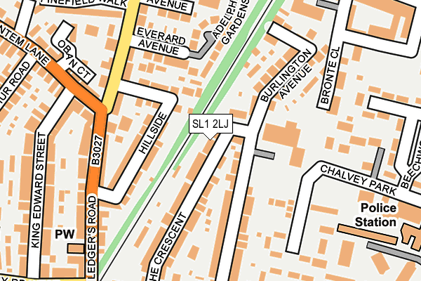 SL1 2LJ map - OS OpenMap – Local (Ordnance Survey)