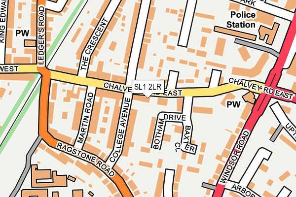 SL1 2LR map - OS OpenMap – Local (Ordnance Survey)