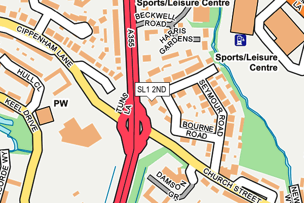 SL1 2ND map - OS OpenMap – Local (Ordnance Survey)