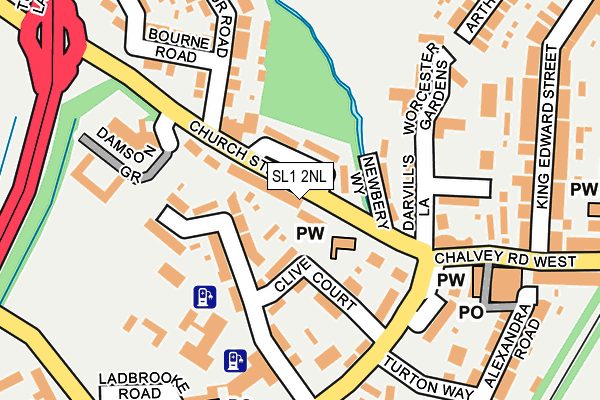 SL1 2NL map - OS OpenMap – Local (Ordnance Survey)