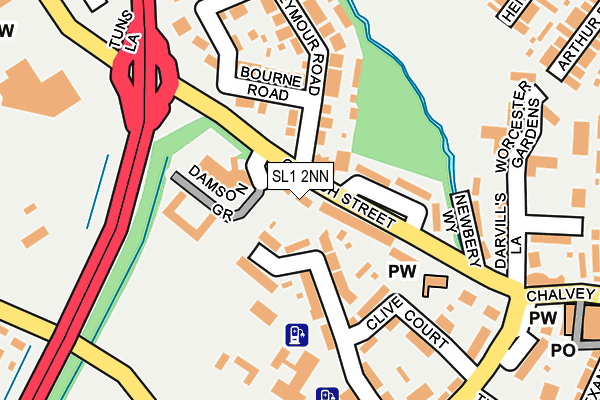 SL1 2NN map - OS OpenMap – Local (Ordnance Survey)