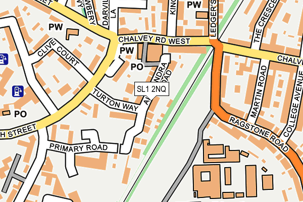 SL1 2NQ map - OS OpenMap – Local (Ordnance Survey)