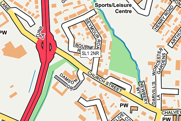 SL1 2NR map - OS OpenMap – Local (Ordnance Survey)