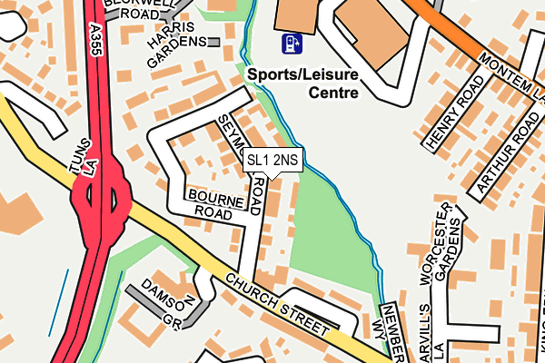 SL1 2NS map - OS OpenMap – Local (Ordnance Survey)