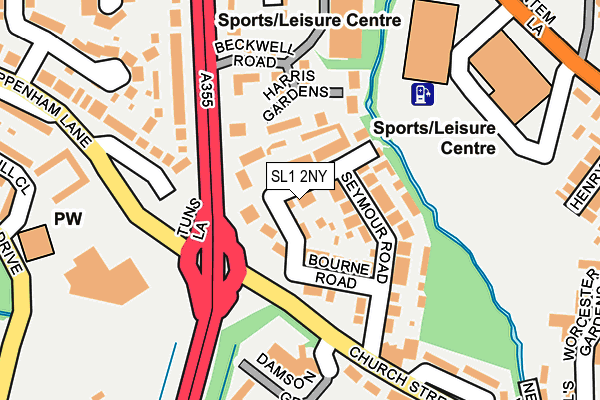 SL1 2NY map - OS OpenMap – Local (Ordnance Survey)