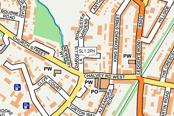 SL1 2PH map - OS OpenMap – Local (Ordnance Survey)