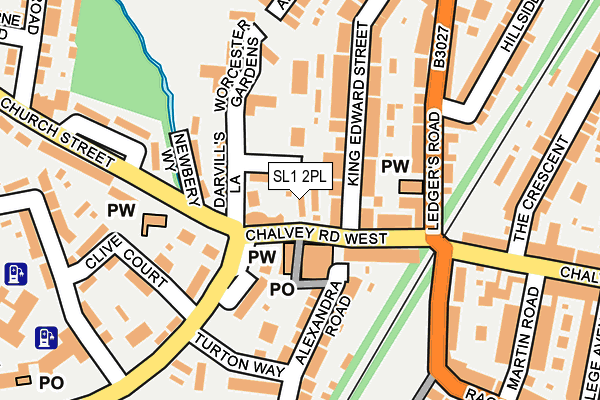 SL1 2PL map - OS OpenMap – Local (Ordnance Survey)