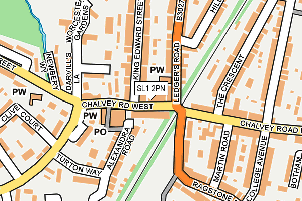 SL1 2PN map - OS OpenMap – Local (Ordnance Survey)