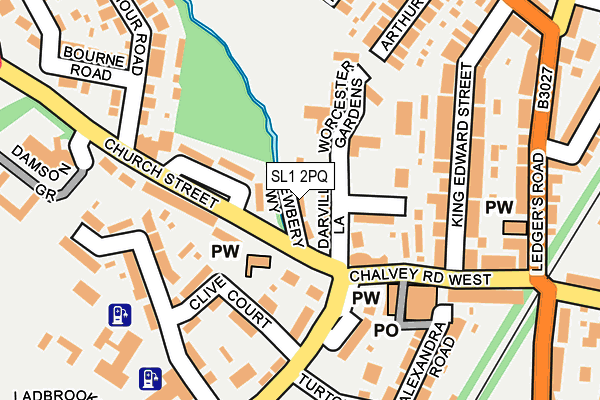 SL1 2PQ map - OS OpenMap – Local (Ordnance Survey)