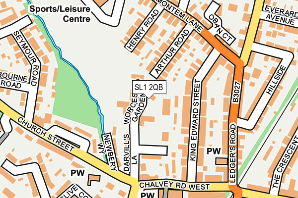 SL1 2QB map - OS OpenMap – Local (Ordnance Survey)