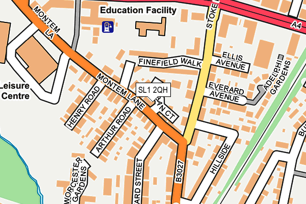 SL1 2QH map - OS OpenMap – Local (Ordnance Survey)
