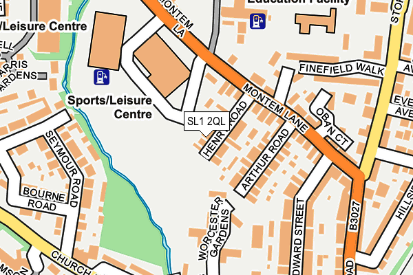 SL1 2QL map - OS OpenMap – Local (Ordnance Survey)