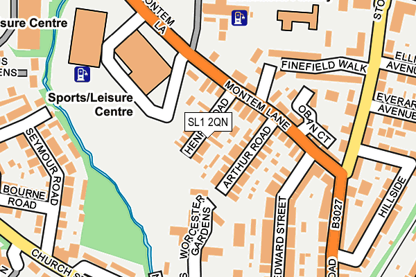 SL1 2QN map - OS OpenMap – Local (Ordnance Survey)