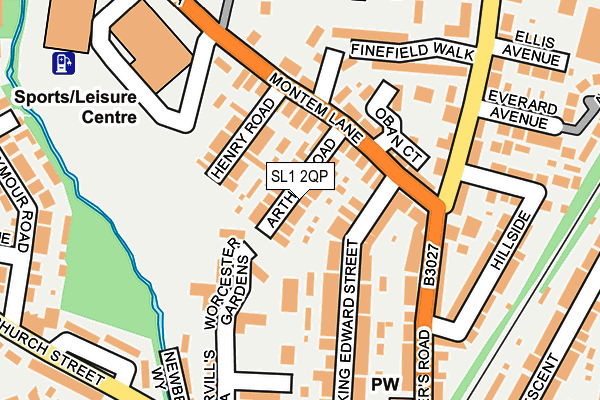 SL1 2QP map - OS OpenMap – Local (Ordnance Survey)