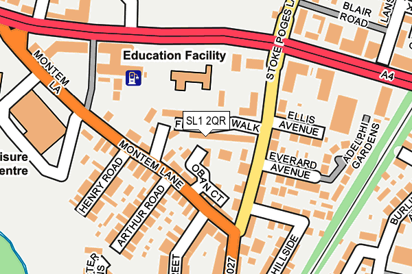 SL1 2QR map - OS OpenMap – Local (Ordnance Survey)