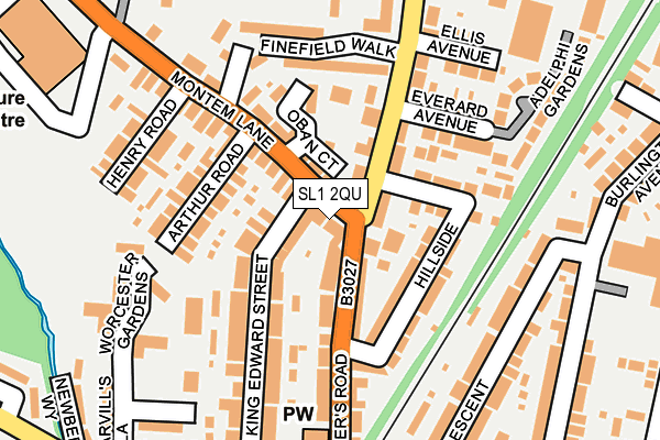 SL1 2QU map - OS OpenMap – Local (Ordnance Survey)