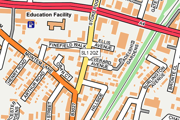 SL1 2QZ map - OS OpenMap – Local (Ordnance Survey)
