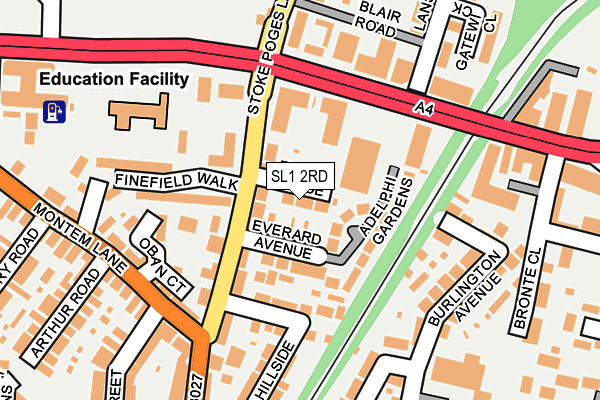 SL1 2RD map - OS OpenMap – Local (Ordnance Survey)