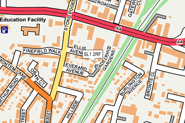 SL1 2RF map - OS OpenMap – Local (Ordnance Survey)
