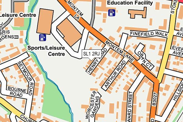 SL1 2RJ map - OS OpenMap – Local (Ordnance Survey)