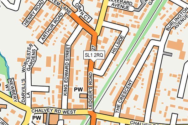 SL1 2RQ map - OS OpenMap – Local (Ordnance Survey)
