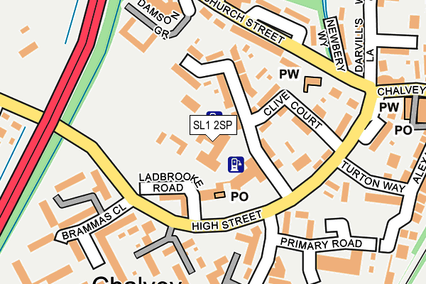 SL1 2SP map - OS OpenMap – Local (Ordnance Survey)