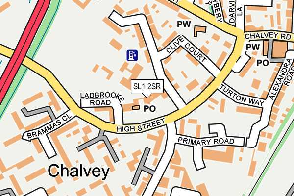 SL1 2SR map - OS OpenMap – Local (Ordnance Survey)
